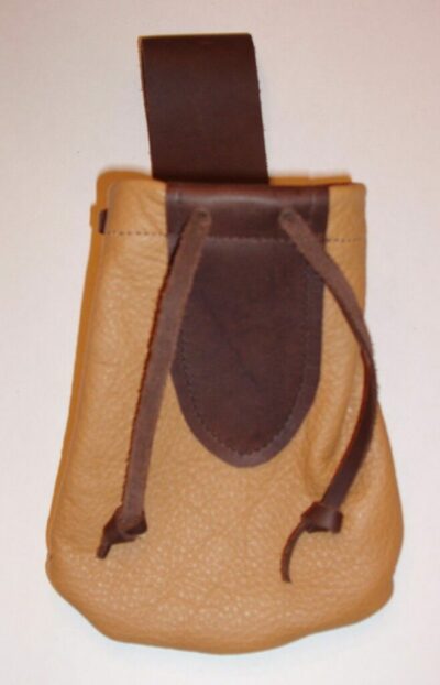 Beige Leather Pouch